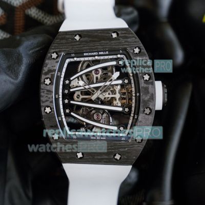 Swiss Quality Replica Richard Mille RM 59-01 Yohan Blake Watch White Rubber Band